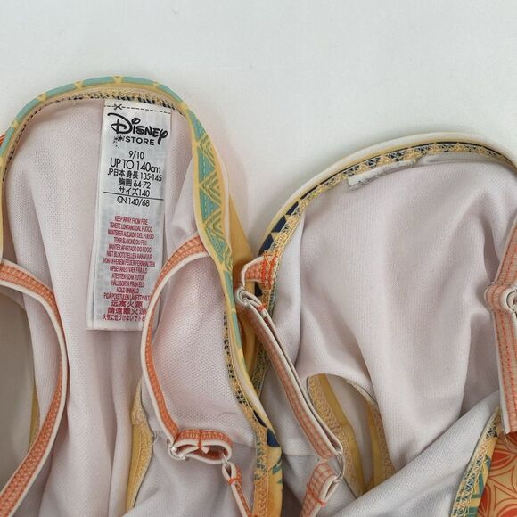 Disney Store Moana Swimsuit One Piece Cutout sides approximately size 6/6x - Picture 8 of 11